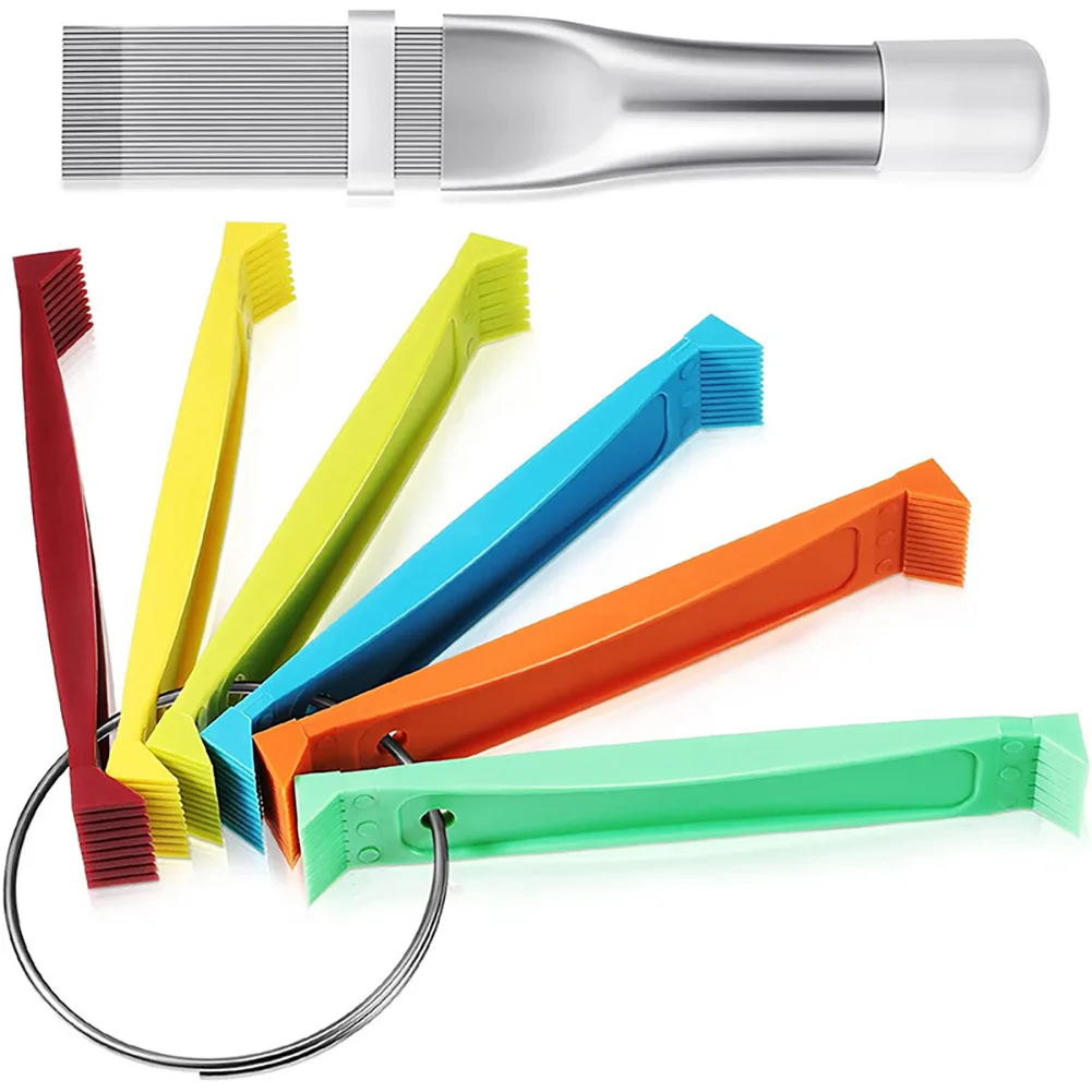 

5pcs Air Refrigerator Fin Cleaner Stainless Steel Cleaning Brush Portable Refrigerator Coil Cleaning Brush Metal Universal