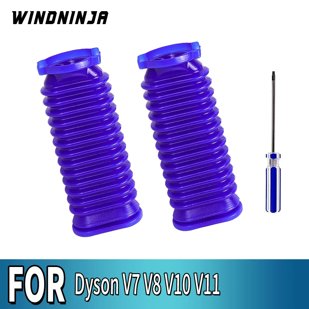 Weicher Rollen-Saugkopf, unterer Kanalschlauch für Dyson V7 V8 V10 V11 Staubsauger, flexibler, weicher Gummischlauch, blau, Ersatzteil
