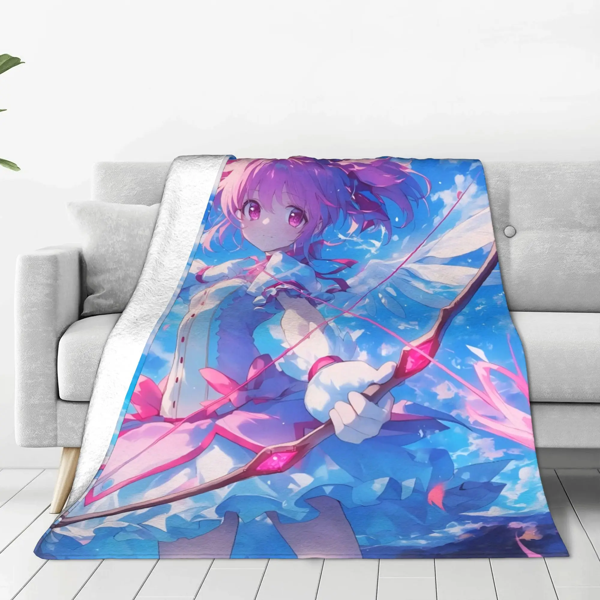 Kaname Madoka Kaname Madoka Blanket All Season Breathable Ultra-Soft Throw Blankets For Office Plush Thin Quilt