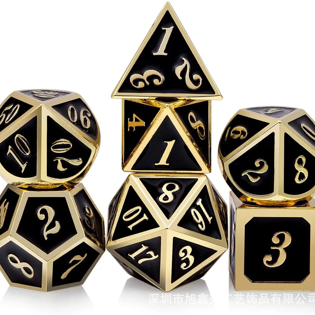 

Metal Dice Set for D&D, TRPG, Cthulhu RPG Polyhedral Dice for Dungeons and Dragons, Call of Cthulhu, Tabletop Role Playing Games