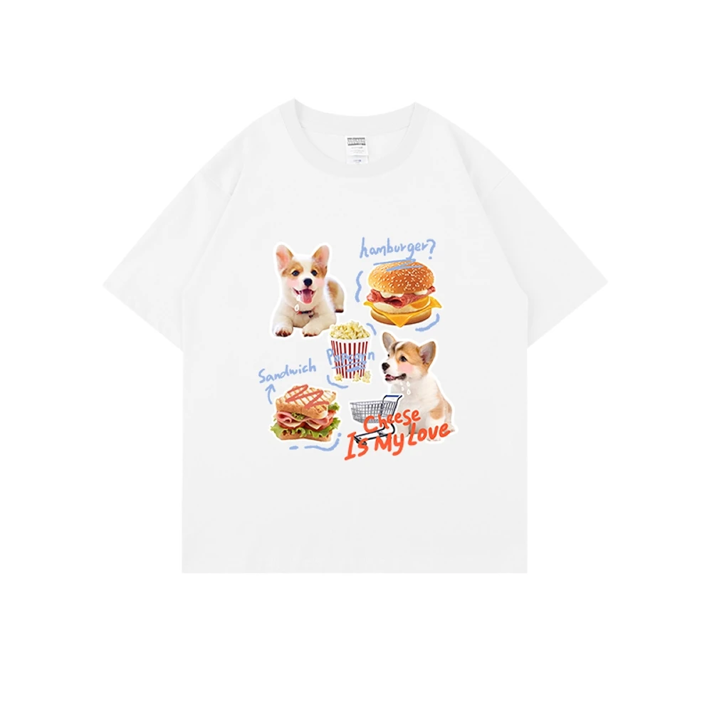 الفتيات بلوزة Kawaii بلايز منزل الحيوانات الأليفة طباعة الشارع الشهير المرأة تي شيرت لطيف القط الجرافيك القطط الصورة الرمزية الملابس الإناث Y2k الملابس