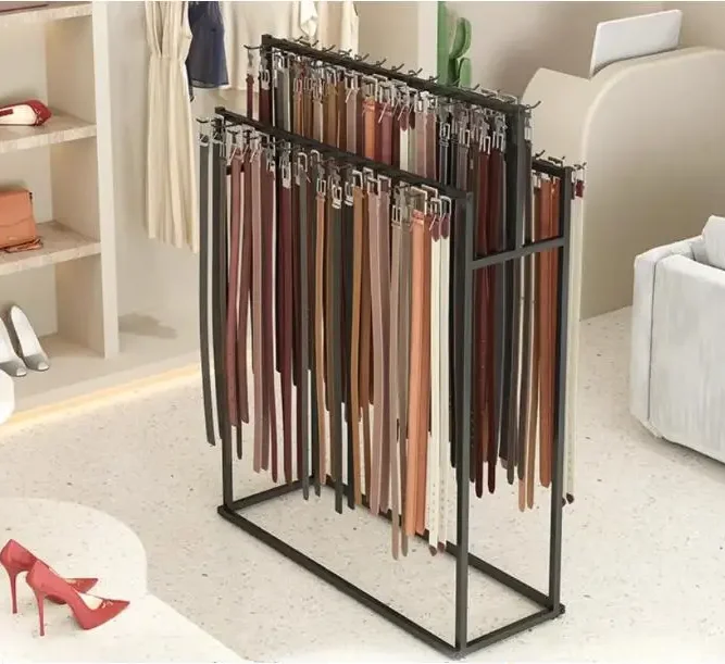 Belt rack, tie rack, double-sided rack, underwear rack, sock rack, mobile phone case, jewelry display rack.