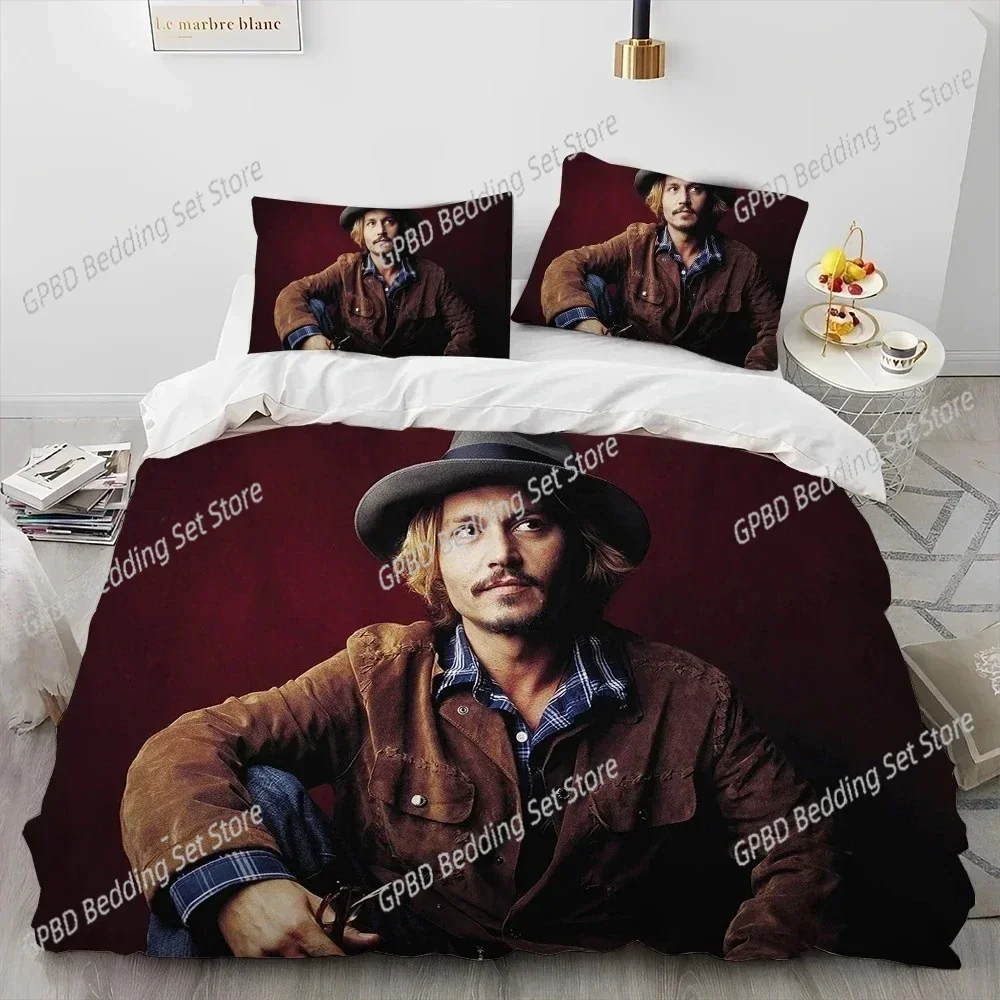 Johnny Depp Series 3D NEW Duvet Cover Pillowcase Bedding Set Adult Boy Girl Bedroom Decoration Children Single Double Large 4