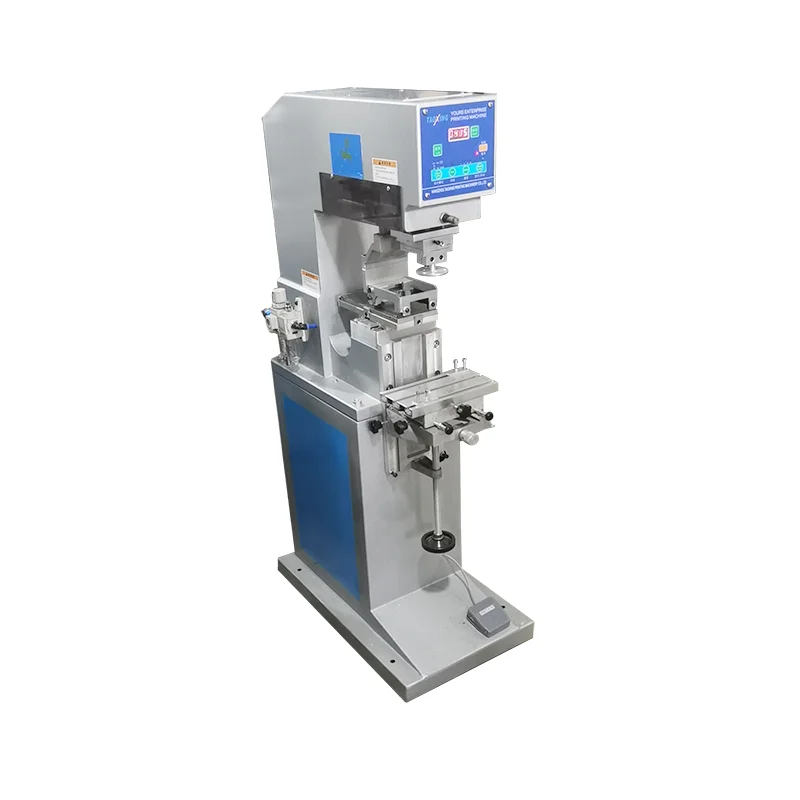 Taoxing Easy 3 Inch Rubber Logo One Color Single Color Pad Printer 100*100mm 160x160mm Ink Tray 100% New Product Pad Printers