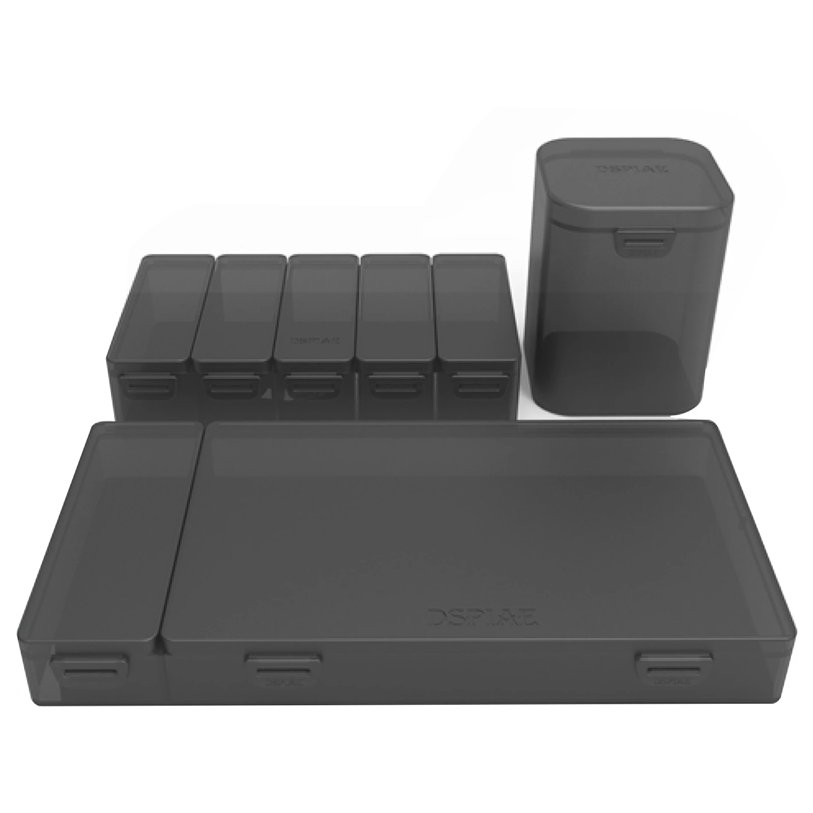 DSPIAE BOX-1 Five-format Parts Box BOX-2 Two-format Tool Box BOX-3 Parts Storage Tank Black