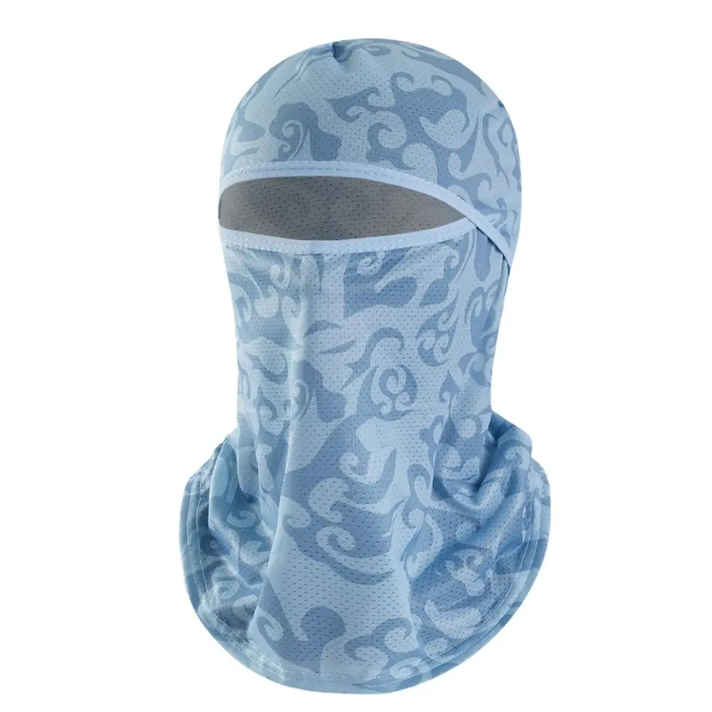 Fashion Ice Silk Cool Balaclava Quick Dry Sun Protection Full Face Cap Breathable Face Cover Headwear Motorcycle Riding