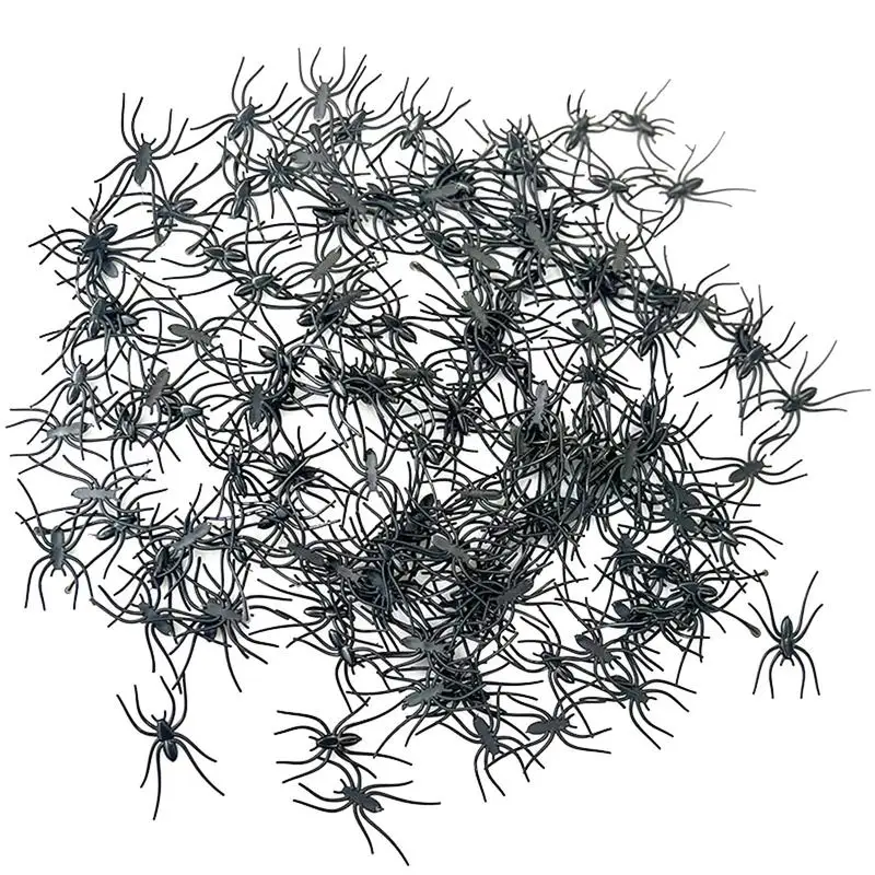 

Spiders Halloween Decor Realistic Small Decoration Spider 200Pcs Halloween Small Spides Spiders Halloween Decor Halloween Spider