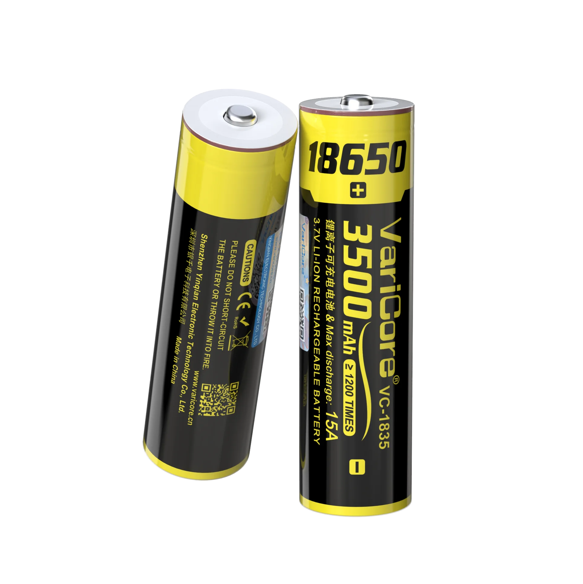 2025 New  VariCore VC-1835 18650 battery 3.7V 3500mAh Rechargeable lithium battery for LED Flashlight+DIY Pointed