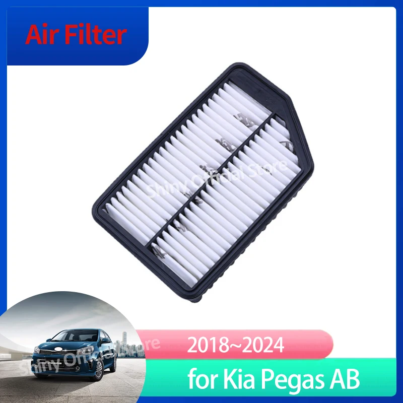 Air Filter For Kia Pegas AB Kia Soluto Sephia 2018 2019 2020 2021 2022 2023 2024 28113-0U000 Car Gadgets Auto Tools Accessories