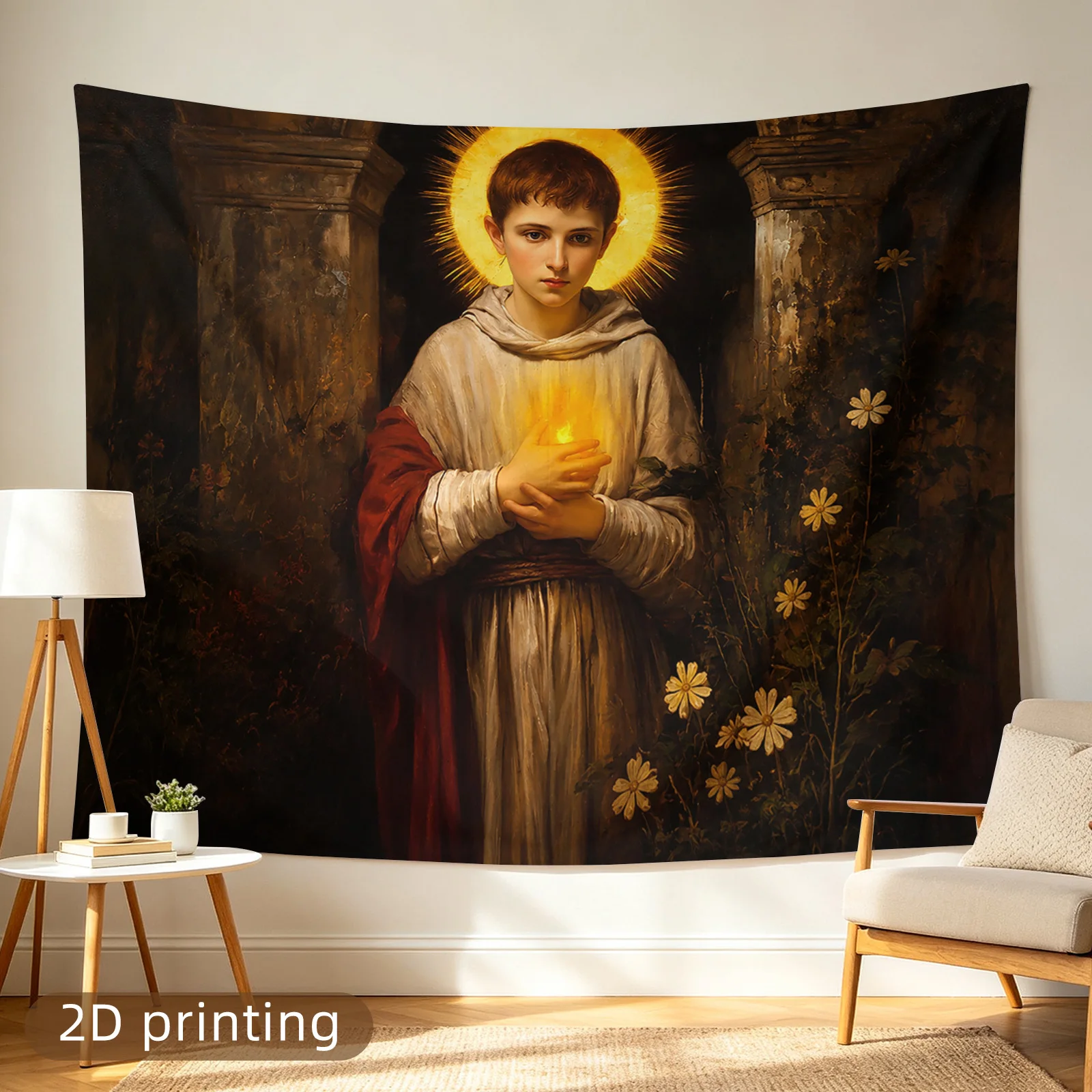 Luxury Renaissance Masterpiece Wall Tapestry Canvas Print Art Decoration for Living Room Bedroom Hallway Home Decor Statement Pi