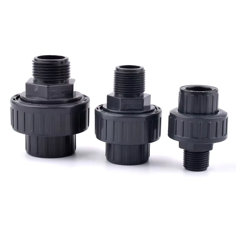 1/2 "~ 2" ذكر الموضوع UPVC الاتحاد انبوب ماء موصل ، حوض للأسماك أنبوب مشترك حديقة سقي أنظمة الري تركيبات