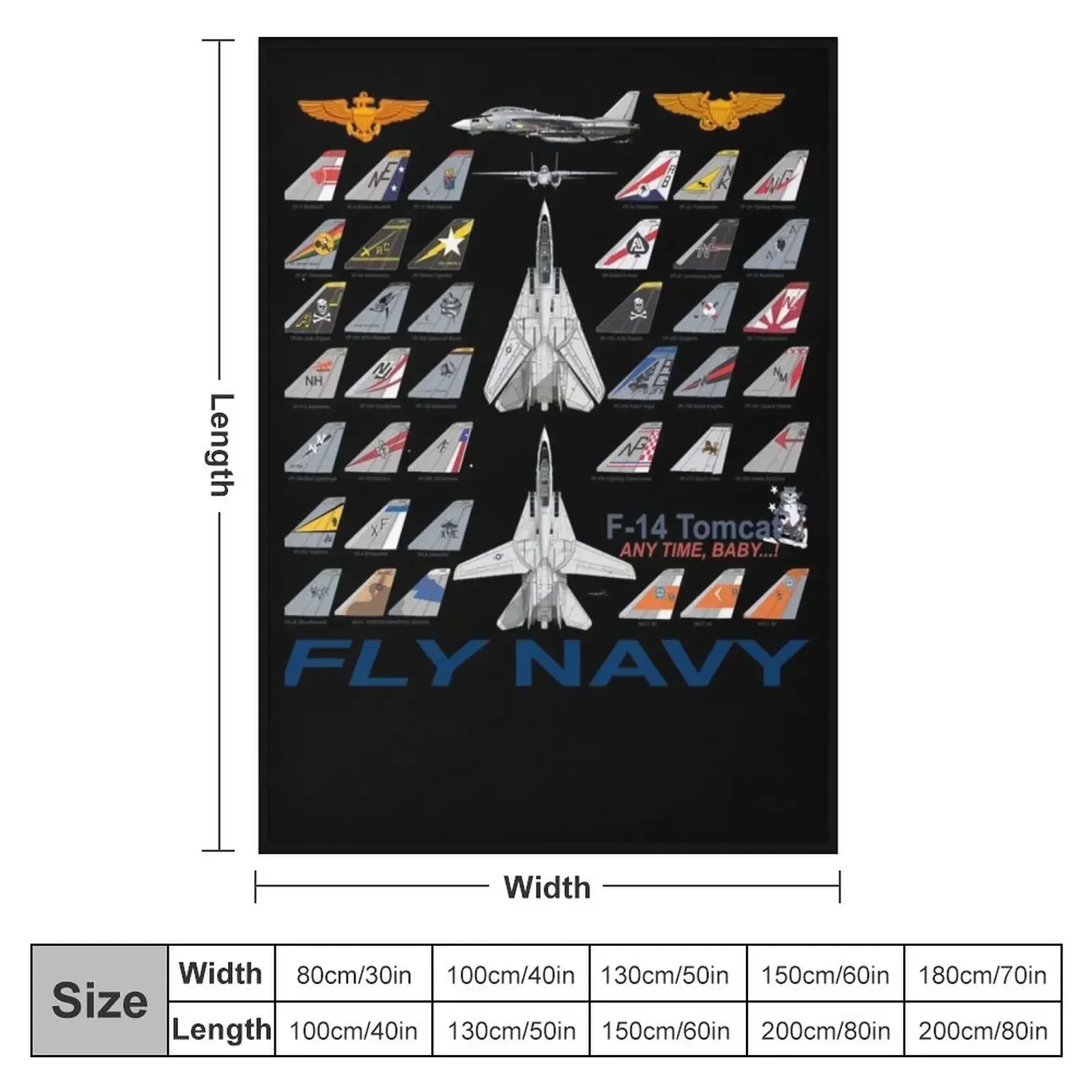 F-14 Tomcat Squadron Throw Blanket Summer Beddings Quilt Blankets