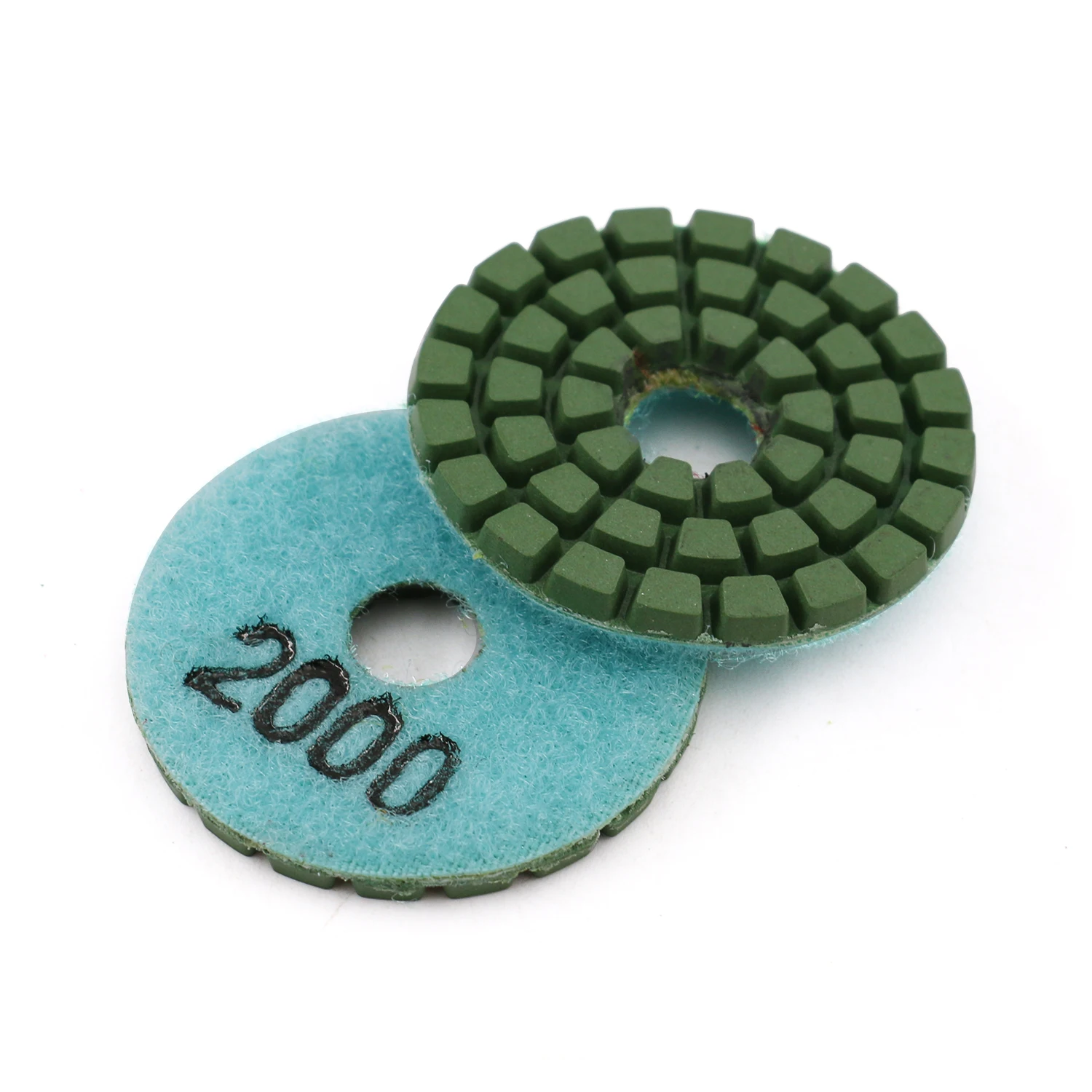 Z-LION 7pcs/set 2 Inch Diamond Concrete Polishing Pads Floor Sanding Discs for Granite Marble Grinding