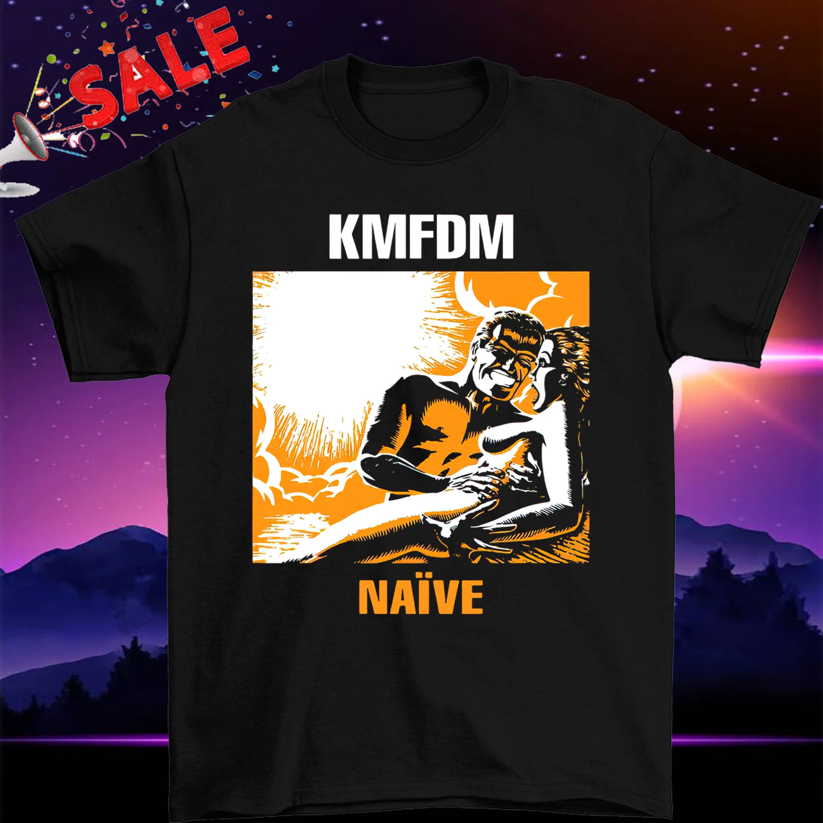 KMFDM Band Black T Shirt Size S M L 234XL cOTTON CG930