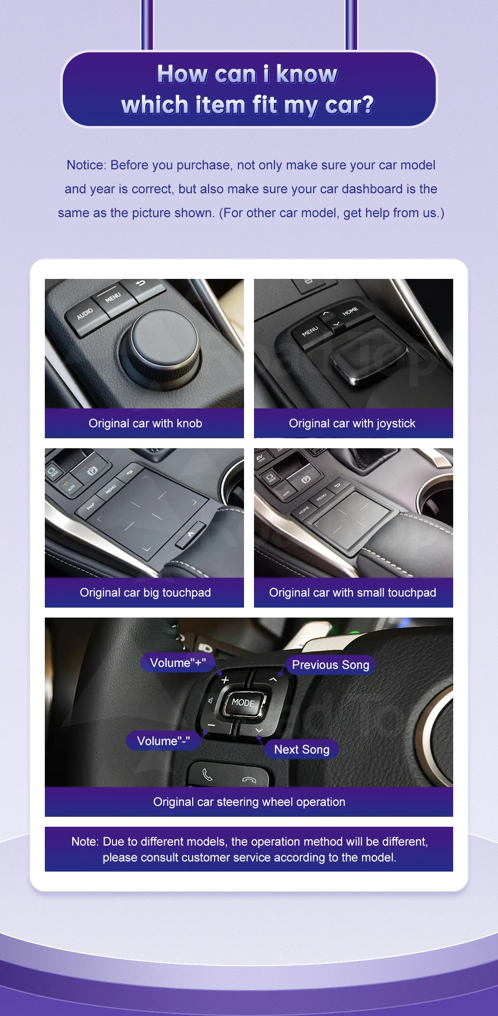 Kabelloses CarPlay Android Auto für Lexus NX RX IS ES GS RC CT LS LX LC UX GX 2014-2019 mit Mirror Link Airplay-Unterstützung Kamera Auto-Player – Detail 3