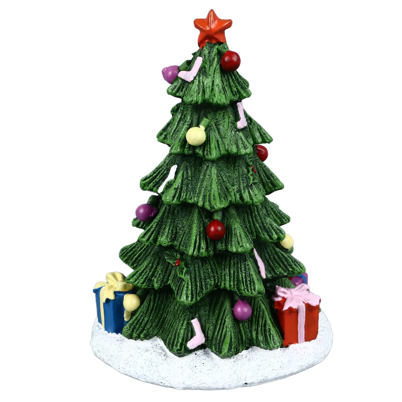 

Resin Christmas Tree Fish Tank Ornament Christmas Tree Aquarium Craft Decoration for Home Table Decoration and Accessories