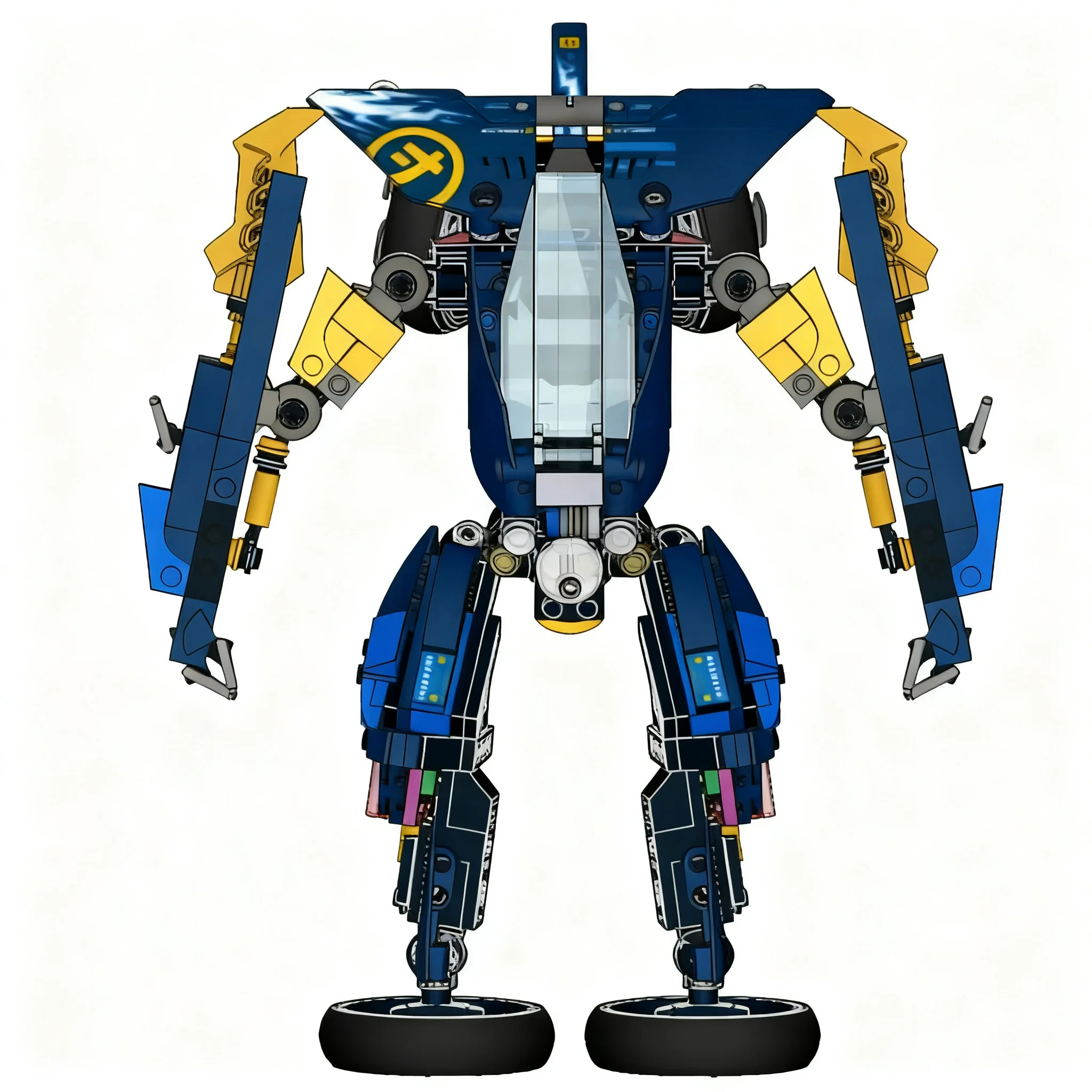 323pcs MOC Ninjia Jay's Sub Speeder v.3 Mech Model Christmas Gift Room Decoration Decorative Ornament Home Display Shelf Accent