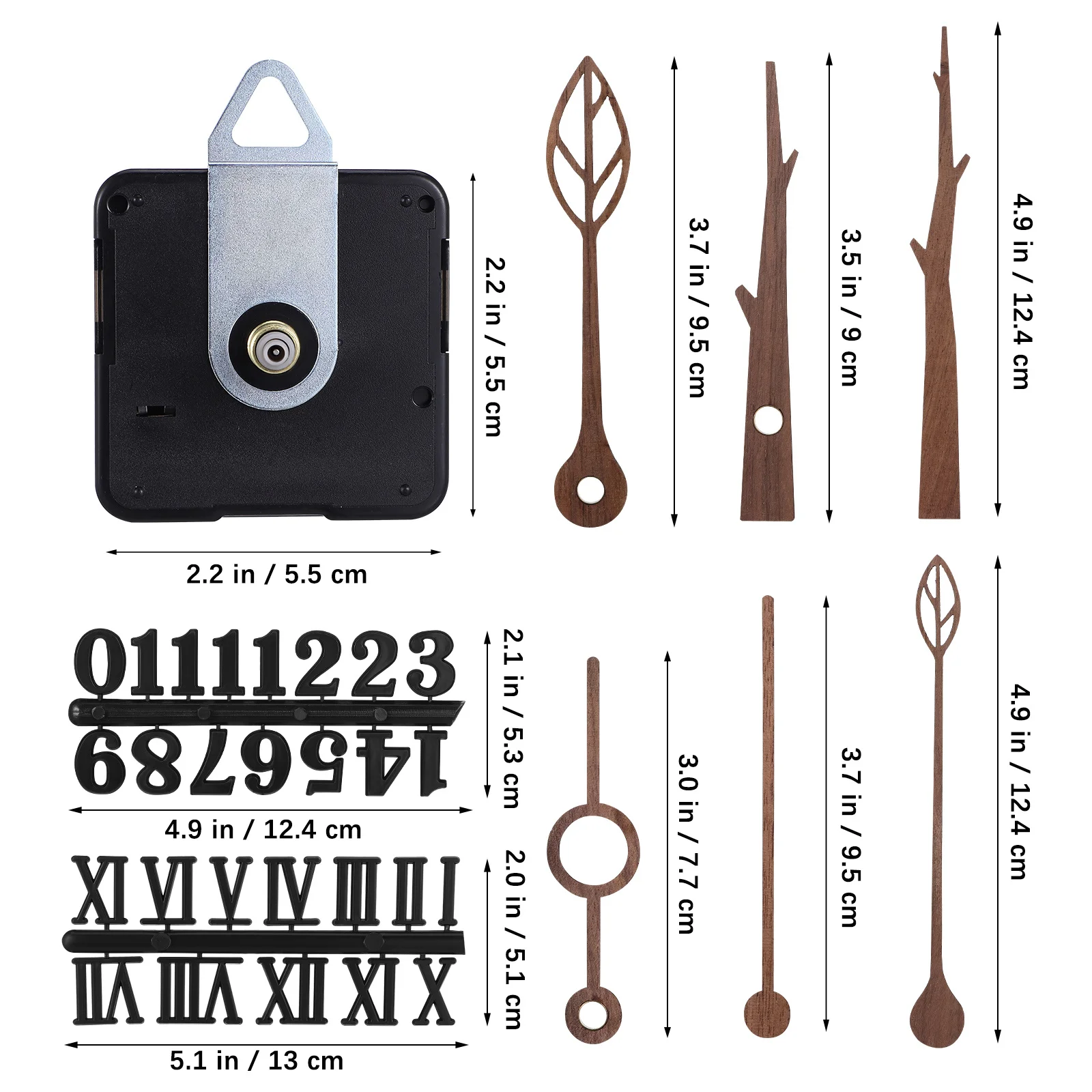 

1 Set Hands Motor Wall Accessories Movement Quartz Parts Diy Tool Clock Mechanism Replacement Kit Clock Mechanism Accessories