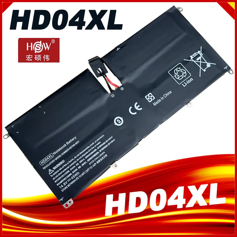 Original Replacement Laptop Battery HD04XL For HP Envy Spectre XT HSTNN-IB3V 13-2120tu TPN-C104 13-2095ca 685989-001 45Wh