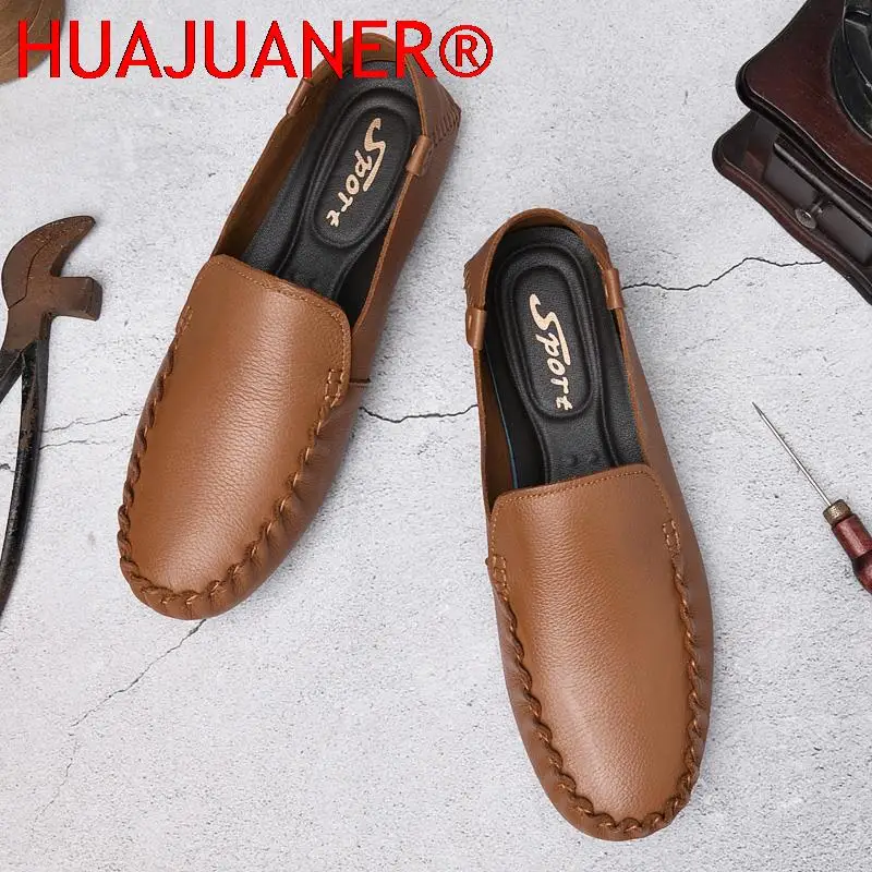 New Brand England Style Dress Mens Shoes Breathable Footwear Loafers Business Flats Breathable Male Wedding Shoes for Man