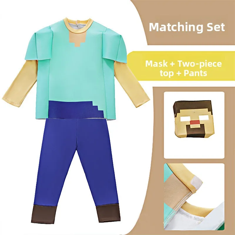 

Children's Cosplay Costume World Minecrt Cler Performances loween Outfit Ladies Ethnic Stage Costume Traditional Hanfu
