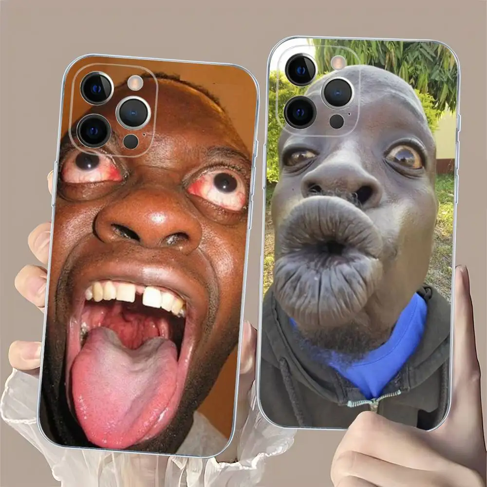 Funny Ugly Man Phone Case For iPhone 17 16 15 11 12 14 13 Pro Max Mini X XS XR 7 Plus 17E Air Shockproof Silicone Cover Shell