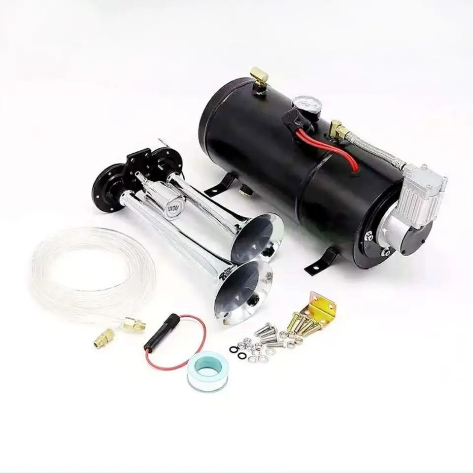

Four-pipe Gas Horn Modified Car Air Pump 12V 150psi 3L/6L Gas Tank Air Compressor