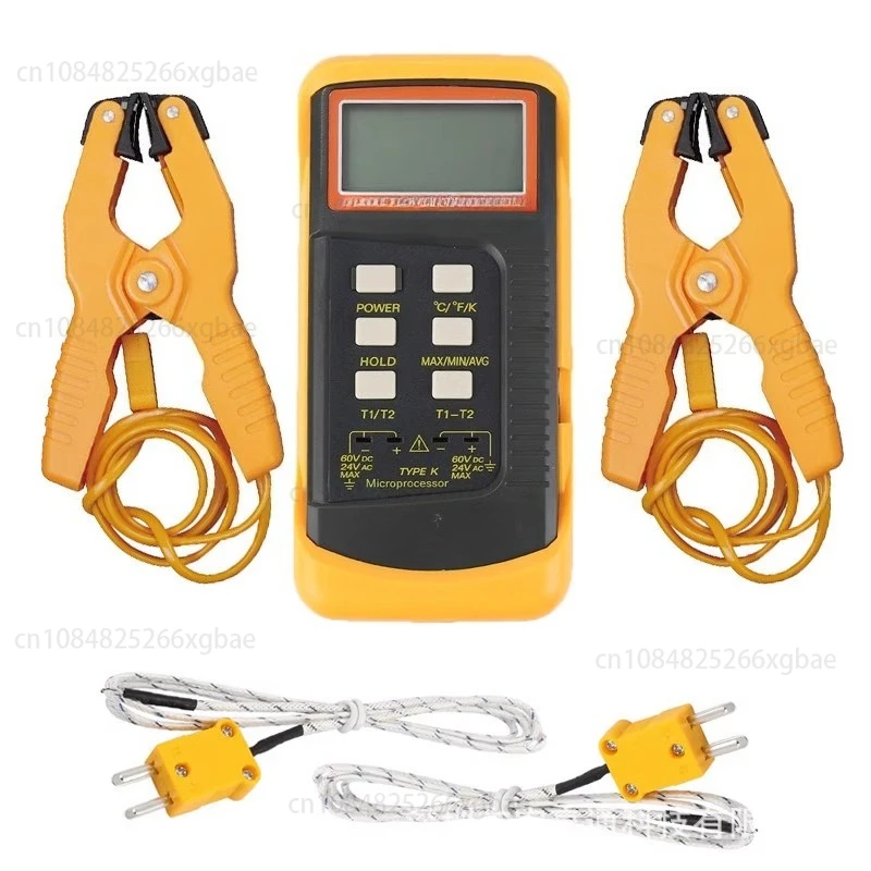 

Dual K type thermometer multi-probe temperature measurement instrument 6802II dual-channel industrial infrared sensor