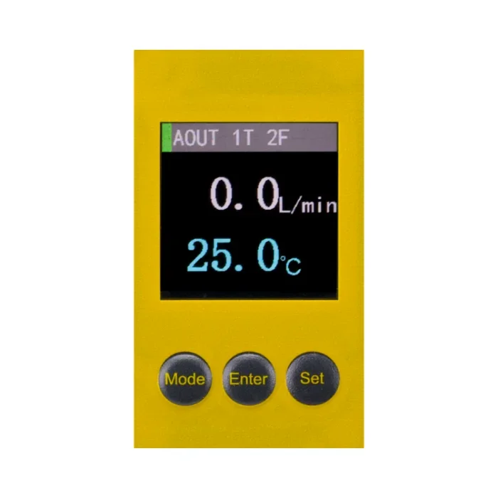 Compact Vortex Flow Sensor  Dual  Temperature Display for Pump Systems