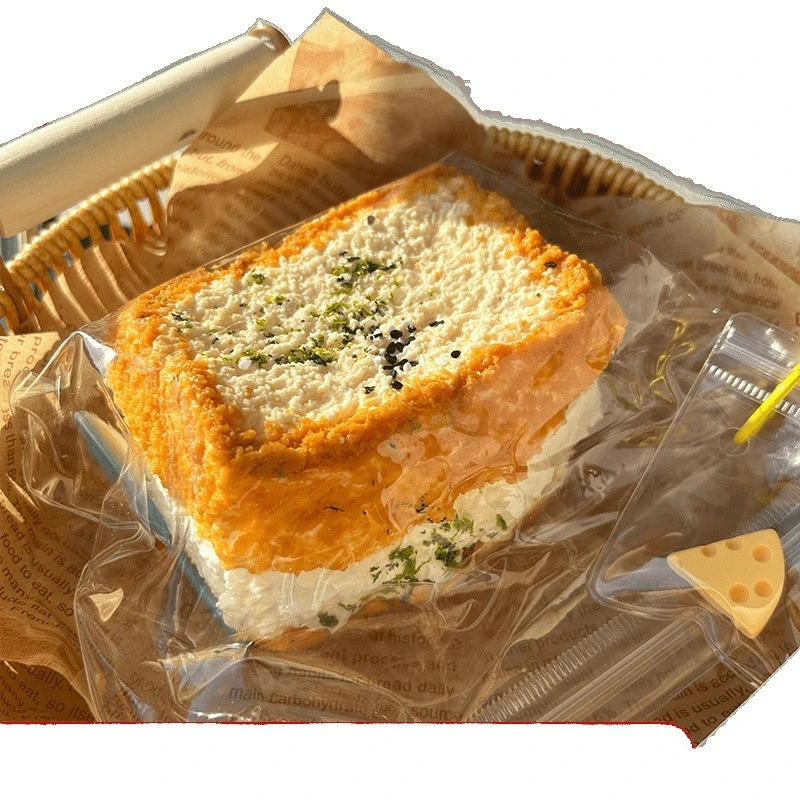 Food Grade Silicone Squeeze Toy Slow Rebound Toast Creamy Mud Sensation Stress Relief Gift Item Soft Texture Dough Kneading Tool