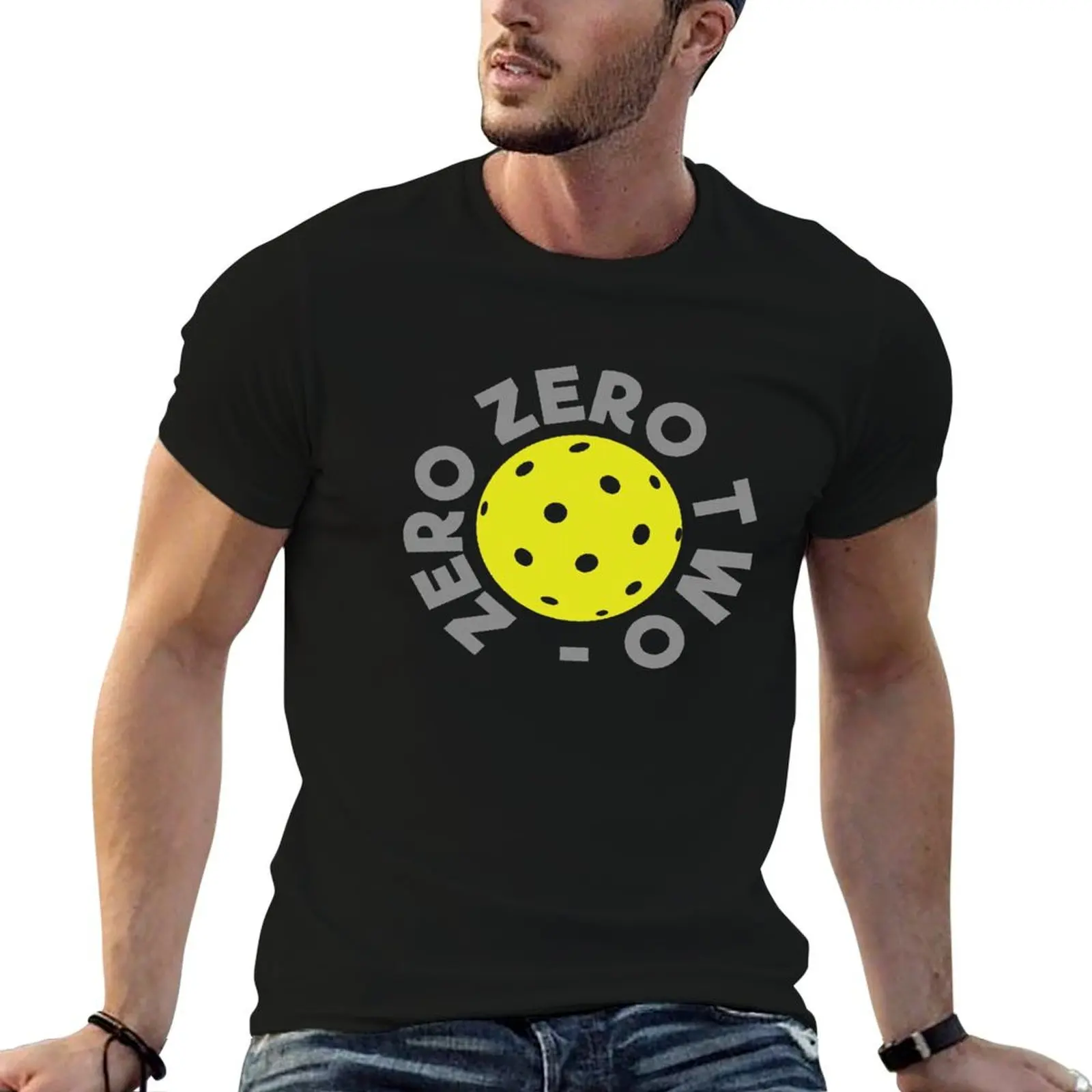 

Two oversize t shirts 100% T-Shirt cotton Zero Zero anime Pickleball tshirt