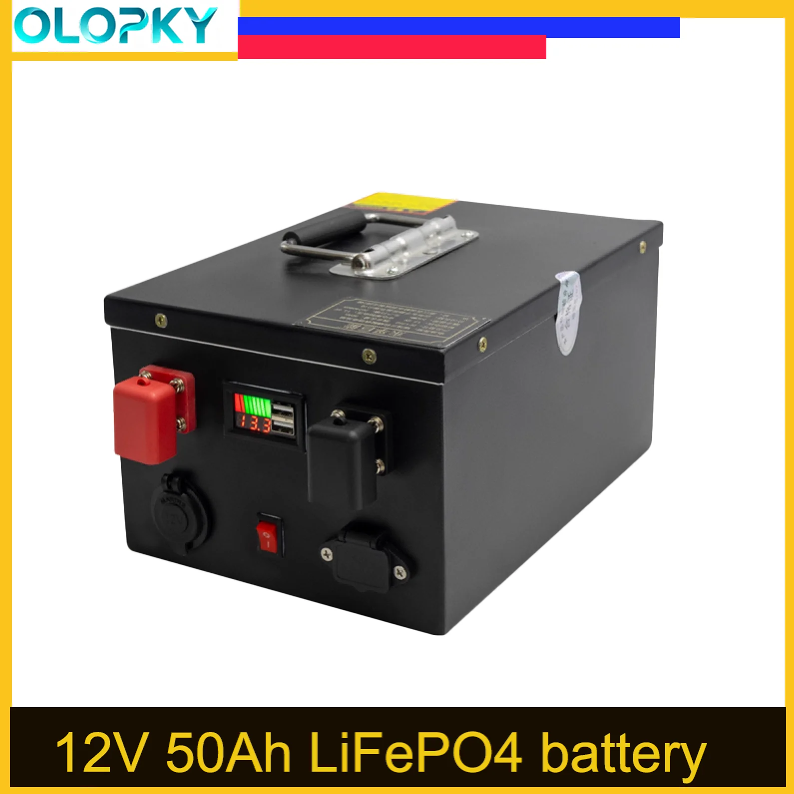 

12 В Lifepo4 50 Ач 80 Ач 100 Ач с батареей BMS Походная тележка Рыболовная лодка для дома на колесах Высококачественная емкость для перезаряжаемой батареи