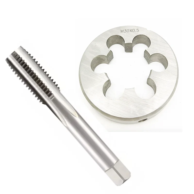 1Set Metric Screw Hand Tap and Die Set Fine Thread Dies Taps Suit M21M22M23M24M25M26M27M28M29 X 0.5 1 0.75 1.25 1.75 2.5 2