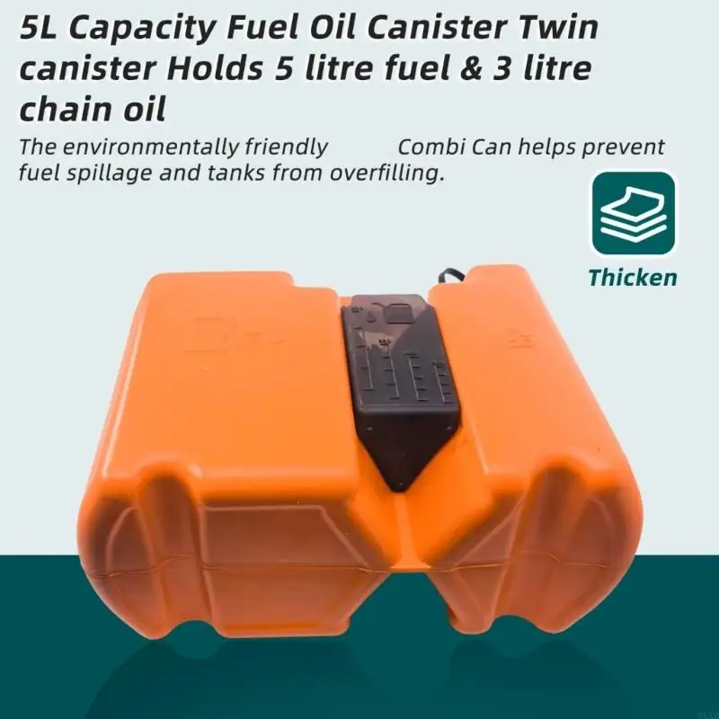 Against Flood Coal Oil Combination Cistern 5L Petroleum 2L Chain Oil Garden Equipment 0XXB