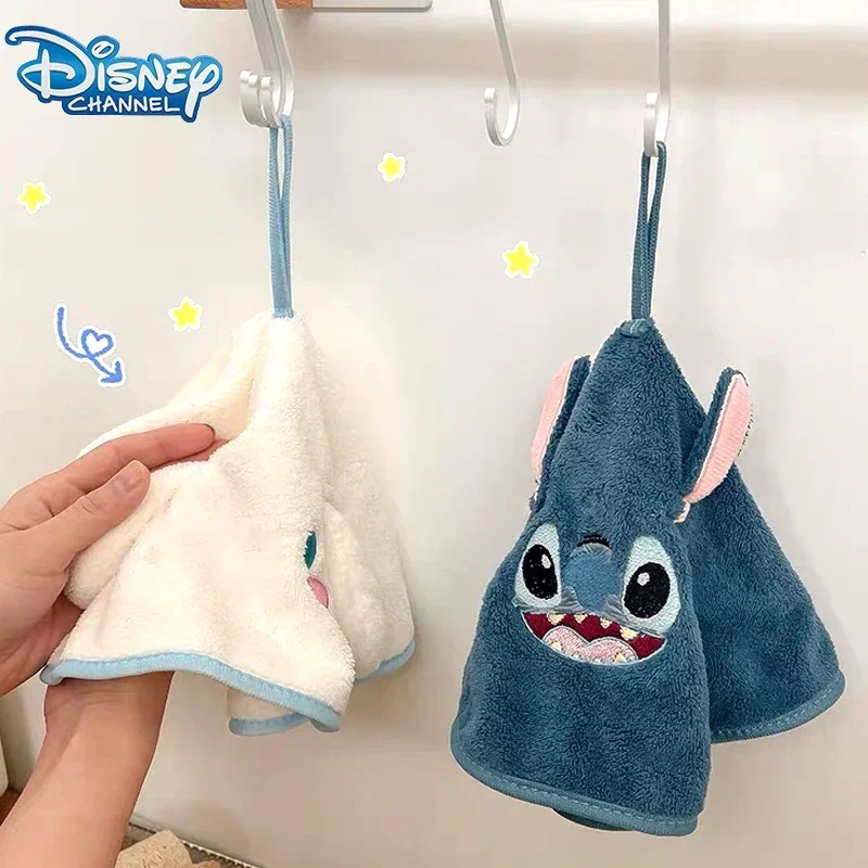 Disney Stitch Hand Towel Cute Cartoon Mickey Minnie Mouse Kitchen Bathroom Hand Towel Party Gift Winnie The Pooh