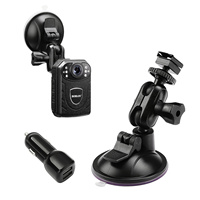 BOBLOV Car Suction Cup for KJ21 Body Camera Car Mount and a Car Charger ONLY for KJ21 Body Camera for Dash Car Mode