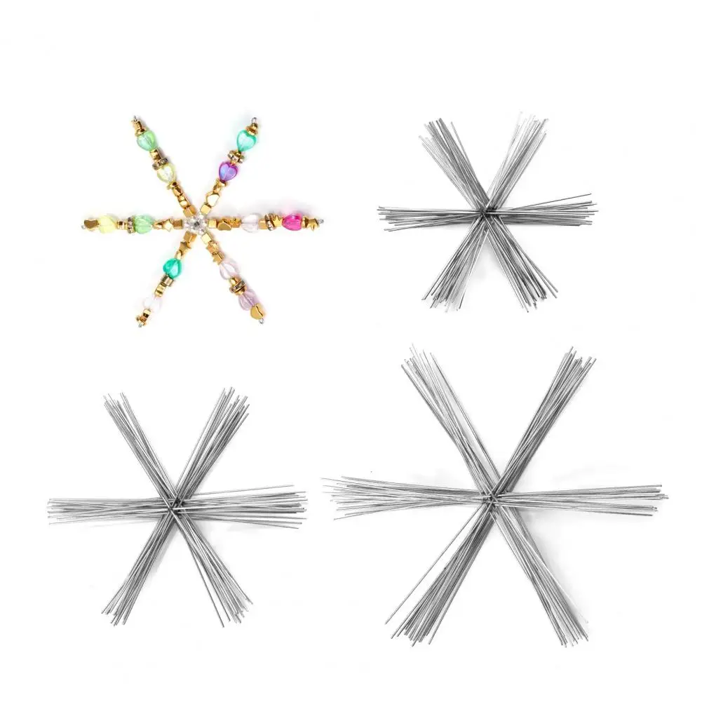 

Winter-themed Crafting Supplies Snowflake Wire Forms for Diy Beaded Christmas Decorations Metal Snowflake Ornaments for Winter