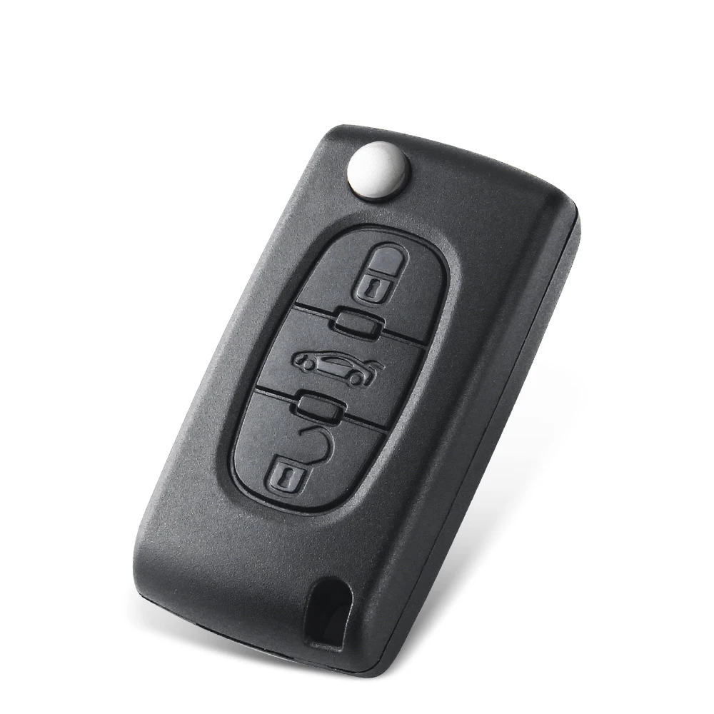 KEYYOU 2/3 Tasten Filp Fernbedienung Auto Schlüssel 433 MHz Für Citroen C1 C2 C3 C4 C5 Berlingo Picasso Für Peugeot 207 307 ID46 CE0536 CE0523 – Detail 9