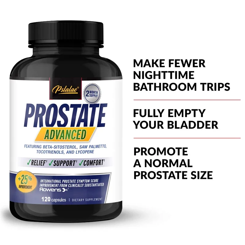 Prostate Progress Health Capsules Contain Saw Palmetto To Reduce Bathroom Trips and Relieve Bladder and Urination Problems