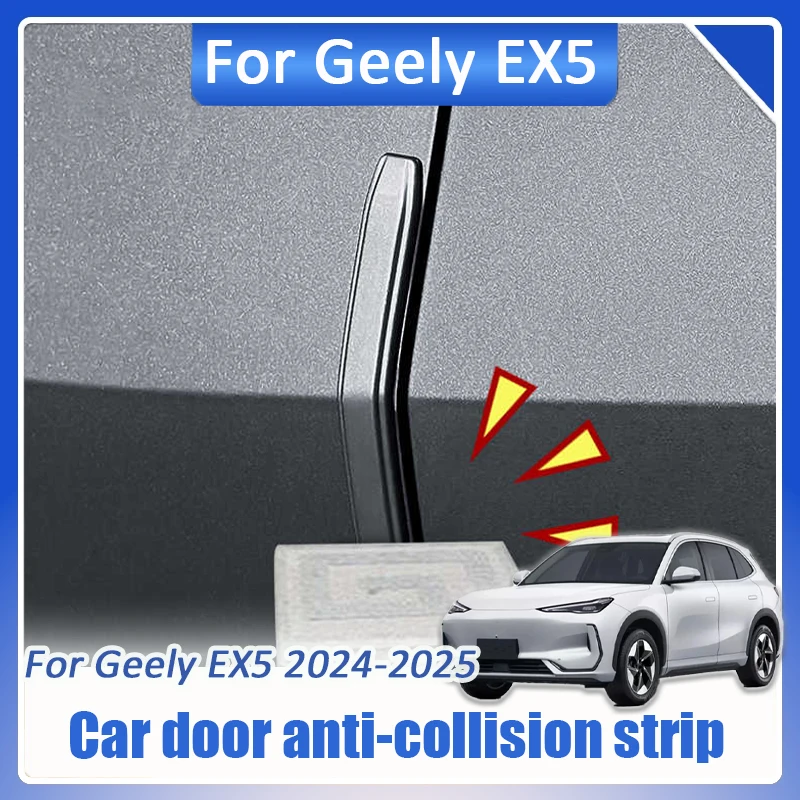 

Для Geely EX5 Galaxy E5 2024 2025 2026, защита края двери автомобиля, резиновая защита от царапин, полоса против столкновений, автозапчасти