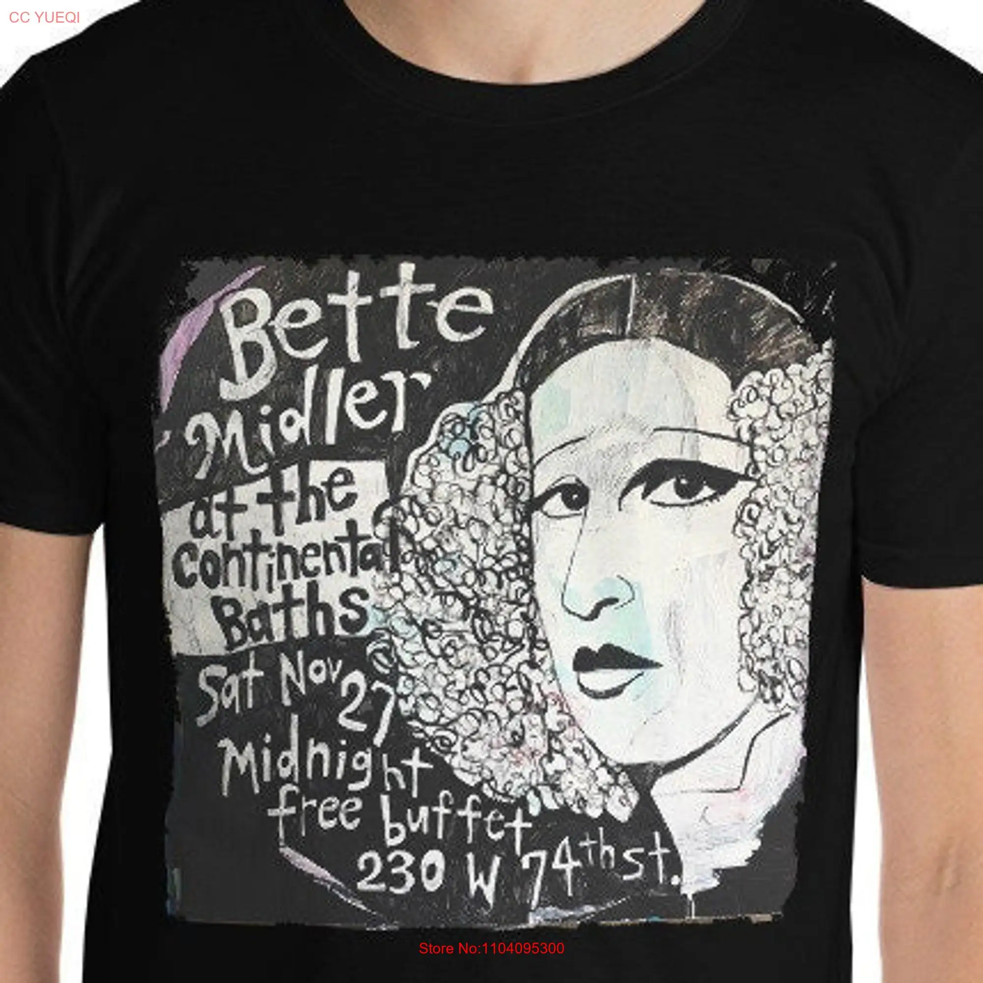 Bette Midler T Shirt At The Continental Baths Rose Sadie Big Business Beaches Vintage Divine Miss M Hero Hello Dolly Barry