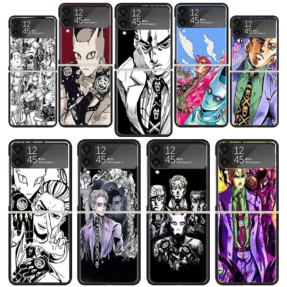 Чехол для телефона JoJo Kira Yoshikage Killer Queen для Samsung Z Flip7 Flip6 Flip5 Flip4 Flip3 Galaxy ZFlip 7 6 5 4 3 5G Black Ha Чехол для телефона JoJo Kira Yoshikage Killer Queen для Samsung Z Flip7 Flip6 Flip5 Flip4 Flip3 Galaxy ZFlip 7 6 5 4 3 5G Black Ha