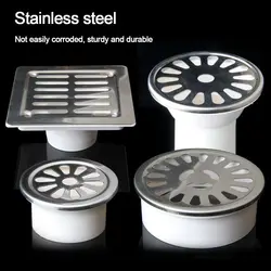 Round Roof Floor Drain Stainless Steel Anti-blocking Sewer Pipe Cover Plug NEW Outdoor Rain Pipe Cap Drainage Plumbing Fitting