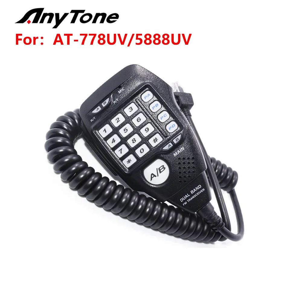 Anytone Original Microphone For Anytone AT-778UV AT-5888UV Mobile Transceive VHF UHF Car Radio