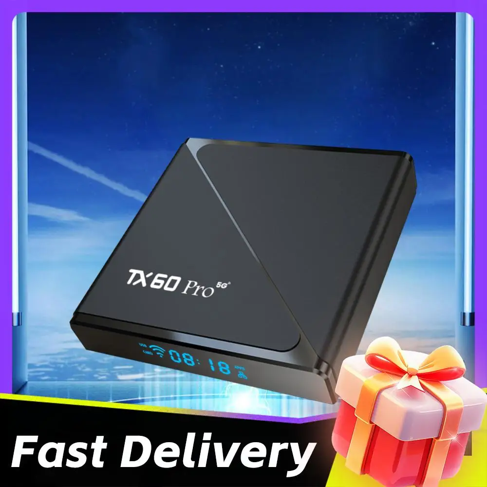 

ТВ-приставка Android 10 Smart TV Box 14K с поддержкой двухдиапазонного Wi-Fi 2.4G/5G, медиаплеер с пультом дистанционного управления