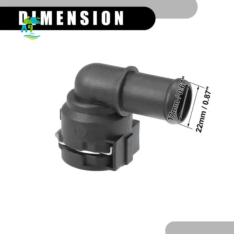 A09E-Upper Radiator Coolant Hose Connector Pipe 1K0122291H Car Interior Heater Hose Connector For Passat 2012-2014
