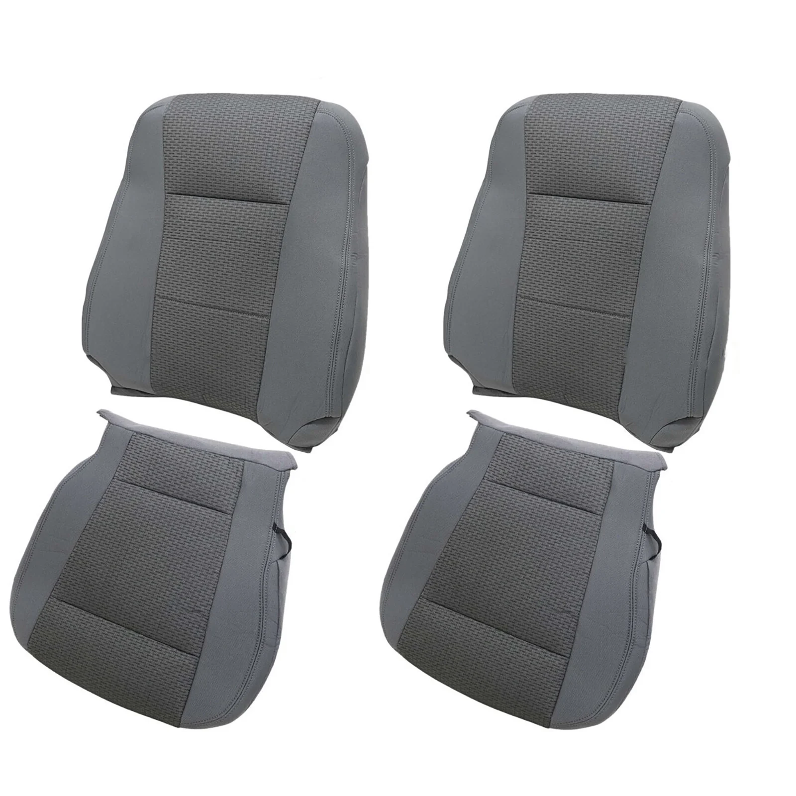 

4Pcs/Set Car Front Driver & Passenger Side Bottom-Top Seat Cover Trim Kit For Ford F-150 XLT 2015-2020 Auto Accessories Replace
