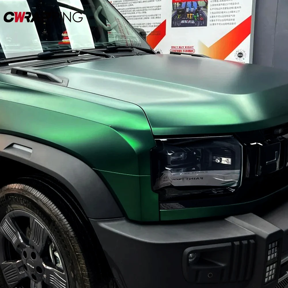 

Металлическая лесная зеленая самоклеящаяся пленка, матовые темно-зеленые наклейки для обертывания автомобиля, виниловая пленка для мотоцикла, камуфляжные автоаксессуары