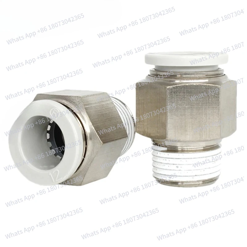 

Быстроразъемное соединение APC4 6 8 10 12 16-M5 01 02 03 04 с прямой резьбой, пневматический фитинг APC, быстроразъемный соединитель