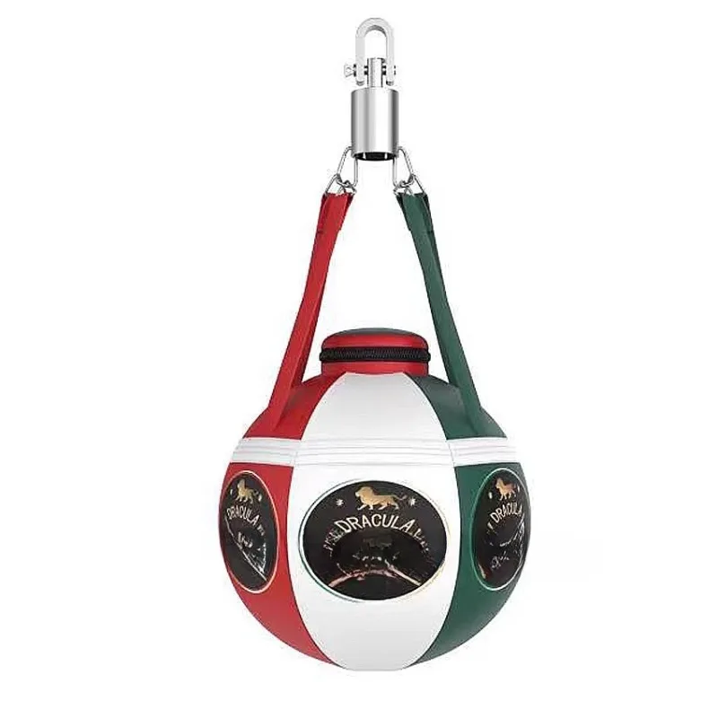 Boxing sandbag, microfiber leather hanging type Muay Thai Sanda fighting solid sandbag